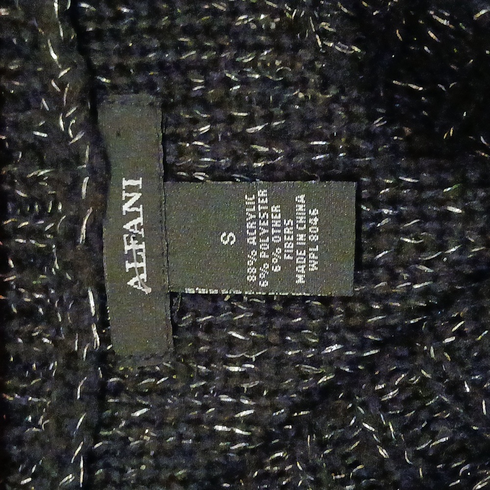 Alfani Black and Gray Knit Sweater Dress - Picture 4 of 5